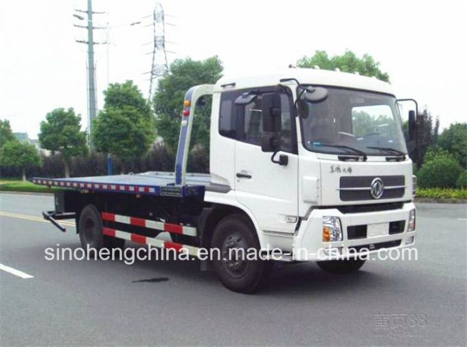 Dongfeng Tianjin 140HP Flatbed Wrecker Truck 4X2 Towing Truck 