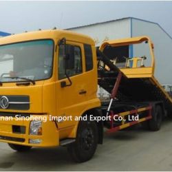 Dongfeng Tianjin Flatbed Towing Truck 4X2/180HP Road Wrecker