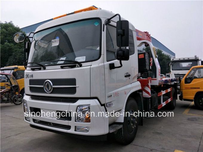 Cheap Price 180HP Dongfeng Tianjin 4X2 Wrecker Truck with Crane 