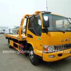 High Quality Best 130HP JAC 4X2 Flatbed Wrecker Towing Truck