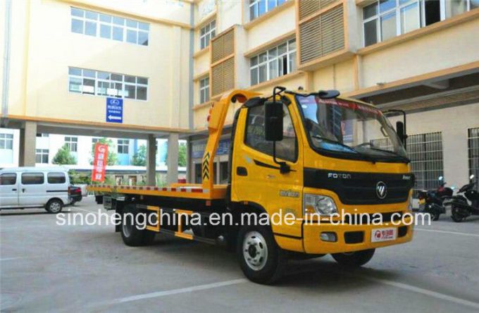 Foton 129HP Flatbed Wrecker Towing Truck/4X2 Wrecker for Factory Price 