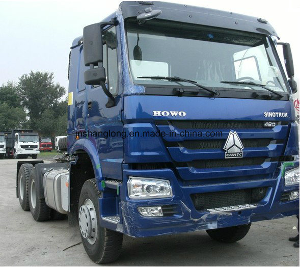 Low Price HOWO 420HP Tractor Truck (ZZ4257V3249W) Images 1