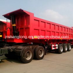 China Triaxial Rear Dump Semi Trailer 45ton Tipper Trailer