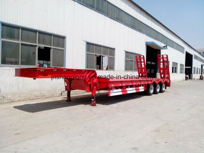 40-60 Ton Low Flatbed Semi Trailer 13meters Truck Trailer Trucks Images 1