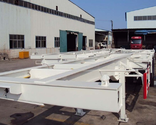 3 Axle 45 Feet Skeleton Truck Semi Trailer Images 1