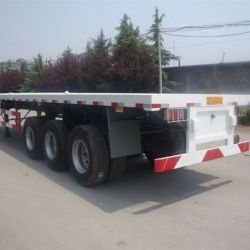 Three Axle Low Bed Trailer for 40 Foot Container