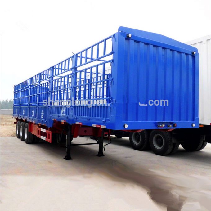 China Manufacture Gooseneck Fence Cargo Transport Stake Semi Trailer 