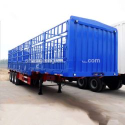 China Manufacture Gooseneck Fence Cargo Transport Stake Semi Trailer