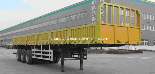 Low Price Three Axle Semi-Trailer /Tailgate Semi Trailer Images 1