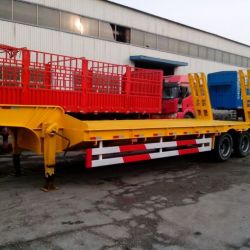 30t 2 Axle Low Bed Trailers Hot Sales