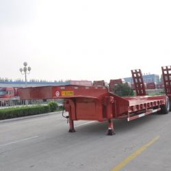 60tons 3-Axle Flatbed Semi Trailer Hot Sale