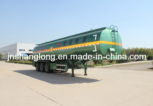 (6 Compartments 45 m3) Stainless Steel Oil Tank Semi-Trailer 