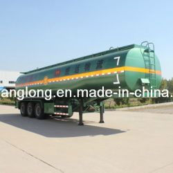 (6 Compartments 45 m3) Stainless Steel Oil Tank Semi-Trailer
