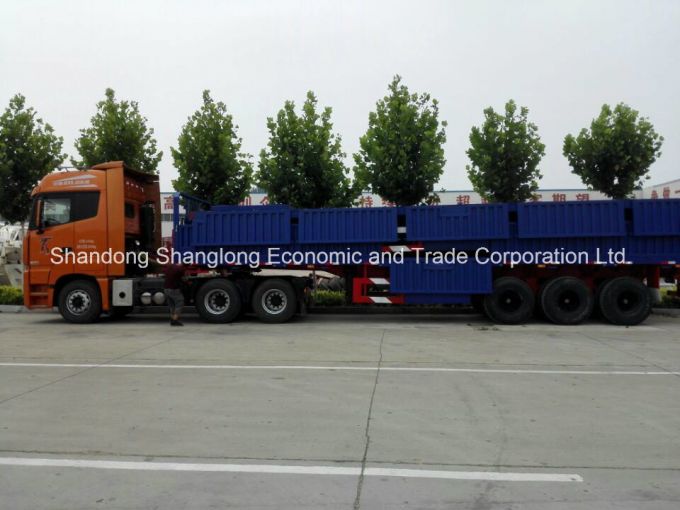 High Quality Side Wall Semi Trailer with 3 Axles 