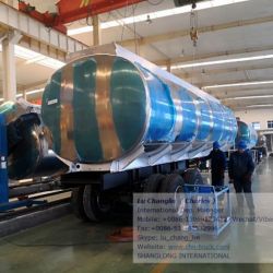 HOWO 3 Axle Aluminum Alloy Fuel/Oil/Diesel Transport Tanker Semi Trailer 40cbm 40000L