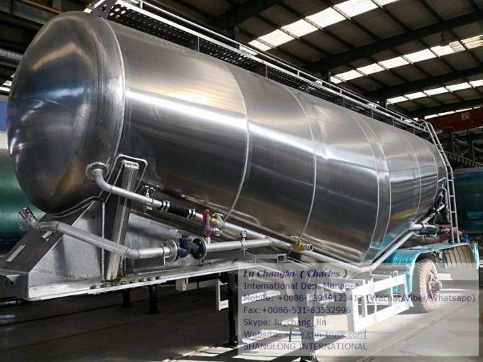 3 Axle Aluminium Alloy Bulk Cement Images 1