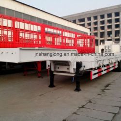 60t 3 Axle 3m-3.5m Extend Plate Flatbed Trailer
