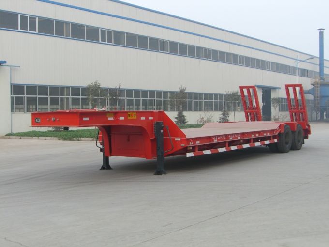 2 Axles 28t Flatbed Trailer 