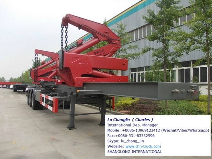 Self Loading Side Lifting Container Truck Trailer 3axles 20FT40FT 