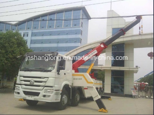 HOWO 40 Ton Recovery Road Tow Wrecker Truck for Sales 