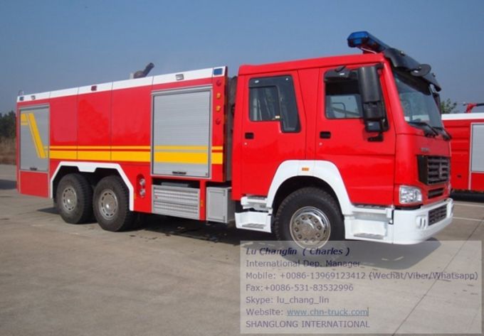 HOWO 6X4 LHD/Rhd Water-Foam Tank Fire Fighting Truck 20000L 