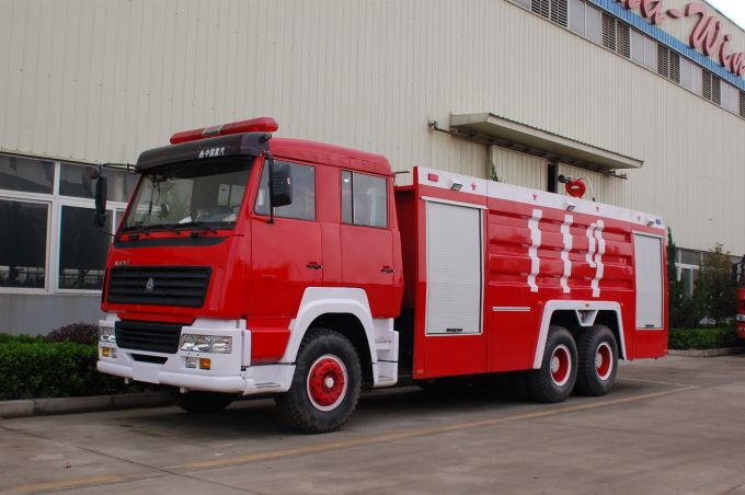 HOWO 6X4 336PS 14t Water Tank Fire Truck Images 1