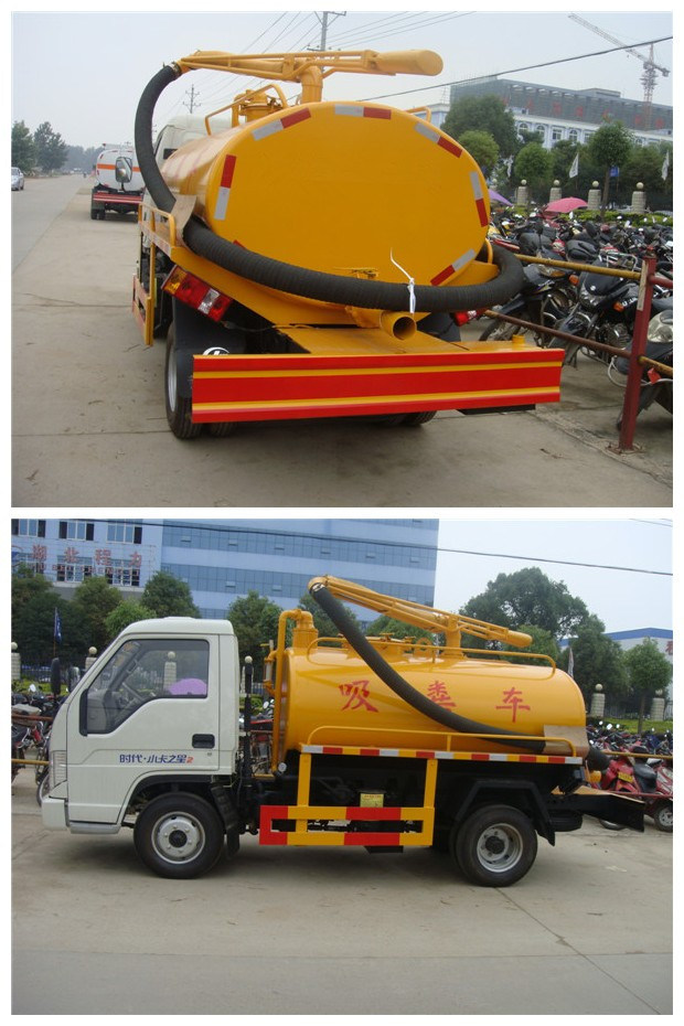 Mini Fecal Suction Truck with 2000L Capacity 