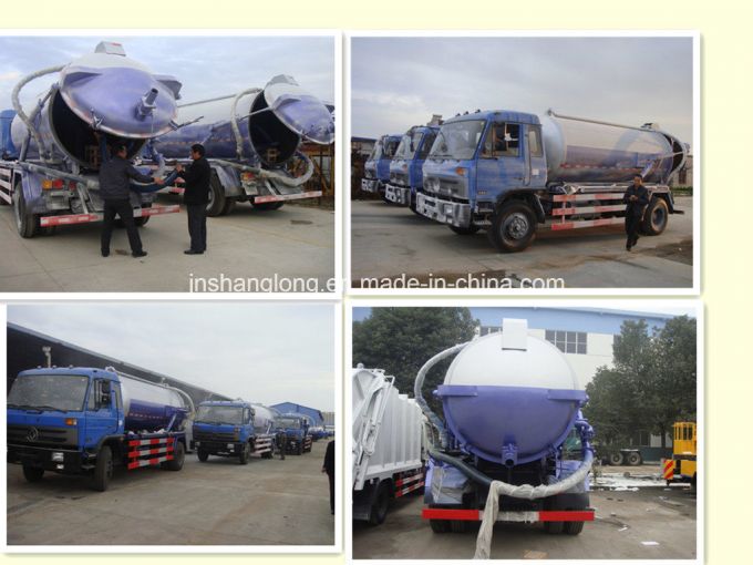 Dongfeng 10 Ton 10000L Vacuum Sewage Suction Truck Images 1