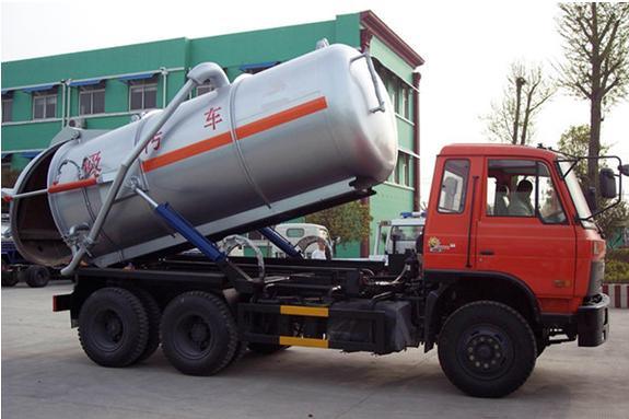 6*4 Dongfeng Chassis Vacuum Sewage Suction Truck for Exportation Images 1