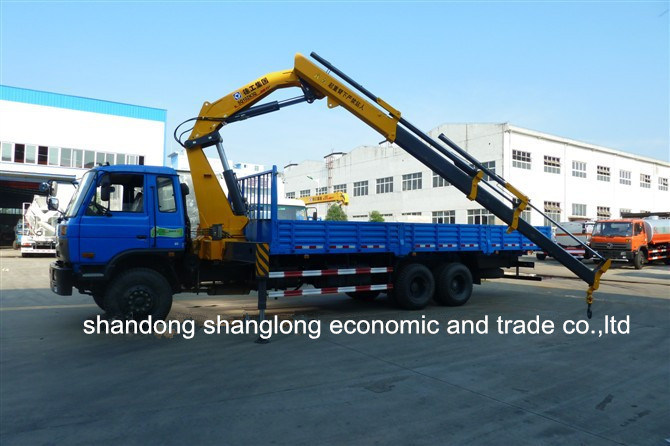 10 Ton Truck Mounted Crane Telescopic Arm Crane 