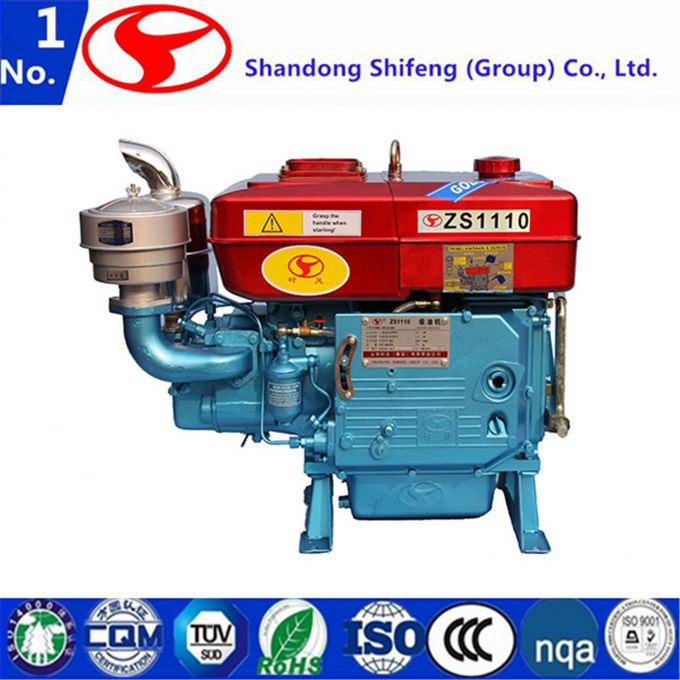 4-Stroke Single Cylinder Marine/Generator/Agricultural/Pump/Mills Water Cooled Diesel Engine Images 1