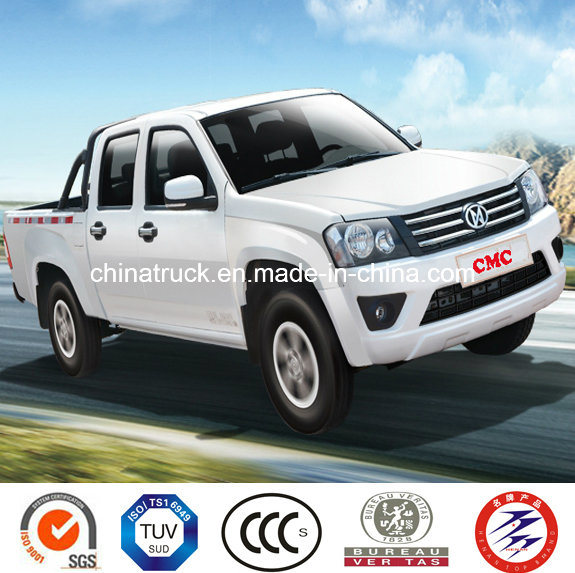 4X4 Petrol /Gasoline Double Pickup Cabin Pick up Truck (Long Cargo Box, Deluxe) 