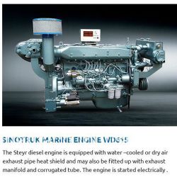 Sinotruk Steyr 205kw Diesel Engine for Marine (WD615.68C)