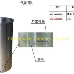 Cylinder Liner (VG1246010028) for HOWO A7 420 D12 Truck