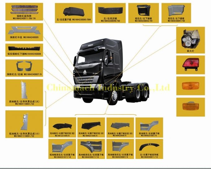 All Kinds of HOWO A7 Truck Cabin Parts with Good Quality 