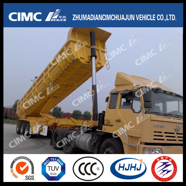 Hot "U"Type 70t Tipping Semi-Trailer with Front Lifting Cylinder Images 1