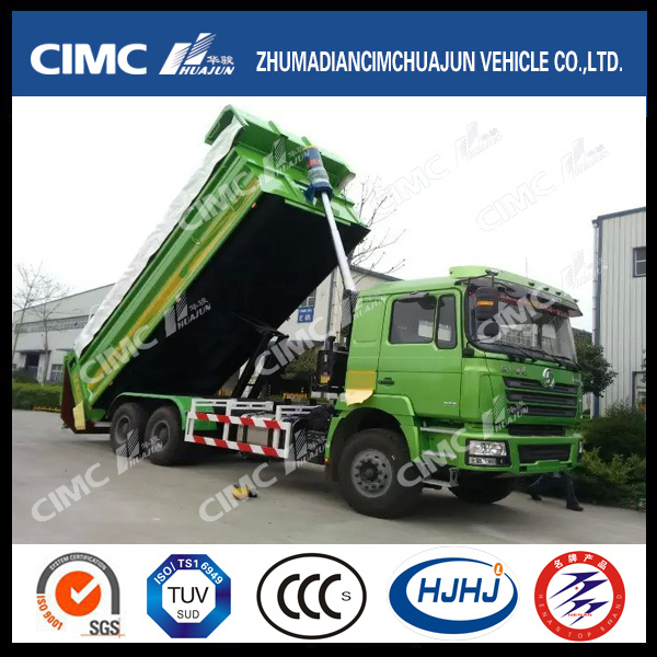 Shacman 6*4 Dump Truck with Automatic Curtain Cover Images 1