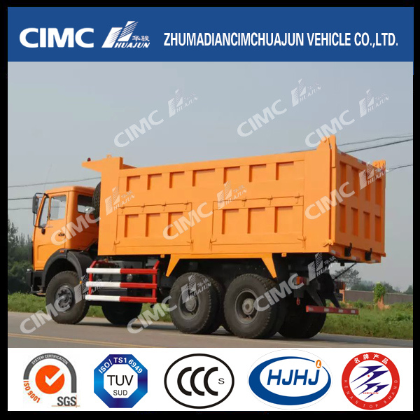 Beiben/North Benz 6*4 Dump Truck with Cimc Huajun 5-Door-Cargo-Box 