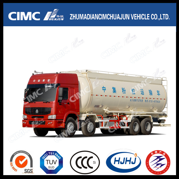 Hot Sale HOWO/Sinotruck 8*4 Bulk Cement/Powder Tank Truck Images 1