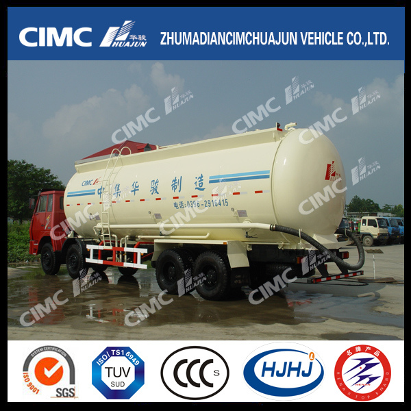 Hongyan/Genlvon 8*4 Powder Tank Truck Images 1