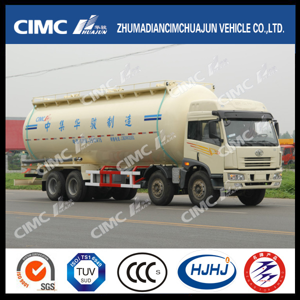 High Quality 25-40cbm FAW 8*4 Powder Tank Truck Images 1