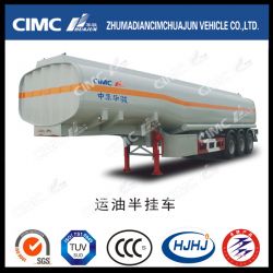 Cimc Huajun Carbon Steel 3 Axle 40m3 Fuel/Oil/Gasoline/LPG Tanker