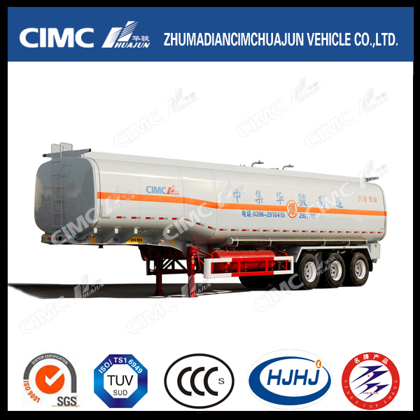 Cimc Huajun 18.5-45cbm Carbon Steel 3 Axle Fuel/Gasoline/Oil/LPG Tanker 