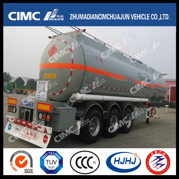 20-30cbm3axle Cimc Huajun Methanol Carbon Steel Tanker Images 1