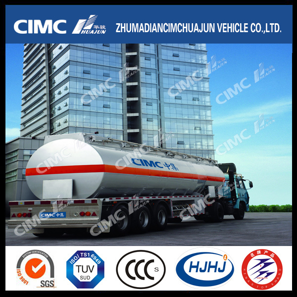 Hot Sale Cimc Huajun Aluminium Alloy Oil/Fuel/Gasoline/Liquid/LPG Tanker 