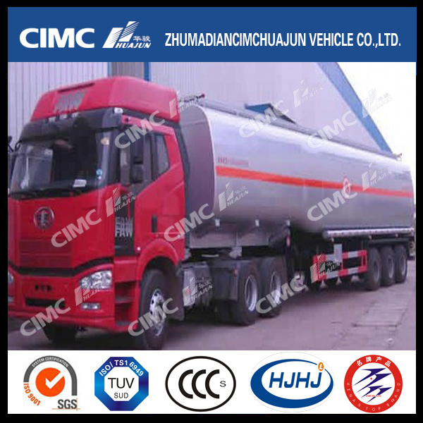 Hot 3alxe Cimc Huajun Aluminium Alloy Fuel/Oil/Gasoline/LPG Tanker 