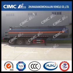Cimc Huajun 24m3 3 Axle Chemical Liquid Tanker