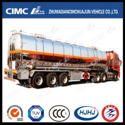 Cimc Huajun 3axle Stainless Liquid/Fuel/Gasoline/Oil/LPG Tanker
