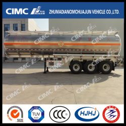 Cimc Huajun 3axle Aluminium Alloy Fuel/Oil/Gasoline/Diesel/LPG Tanker