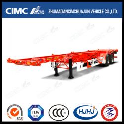 40FT 2axle High Tensile Steel Skeleton Container Semi Trailer